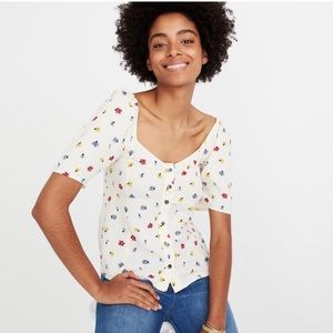 Madewell // Seamed Button Down Shirt In Confetti Floral🌛
